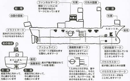 船体マーク解説図 - 日本選手協会